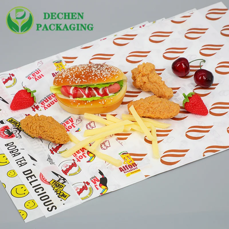 Envoltorio de sándwich impreso con papel para envolver delicatessen personalizado